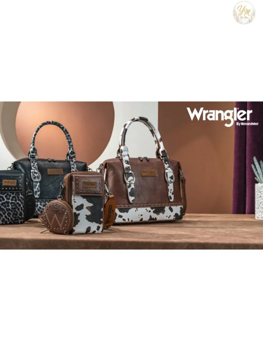 Wrangler by Montana West 3pc Doctor Bag Set Faux Leather Top-Handle Satchel